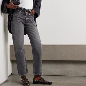 Agolde Straight-leg Jeans in Faded Black, Oversized